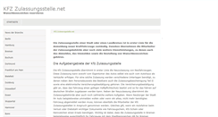 Desktop Screenshot of kfzzulassungsstelle.net