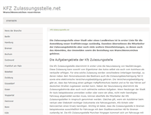 Tablet Screenshot of kfzzulassungsstelle.net