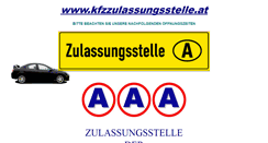 Desktop Screenshot of kfzzulassungsstelle.at